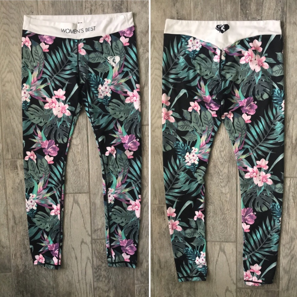 Women’s best workout pants in paradise green